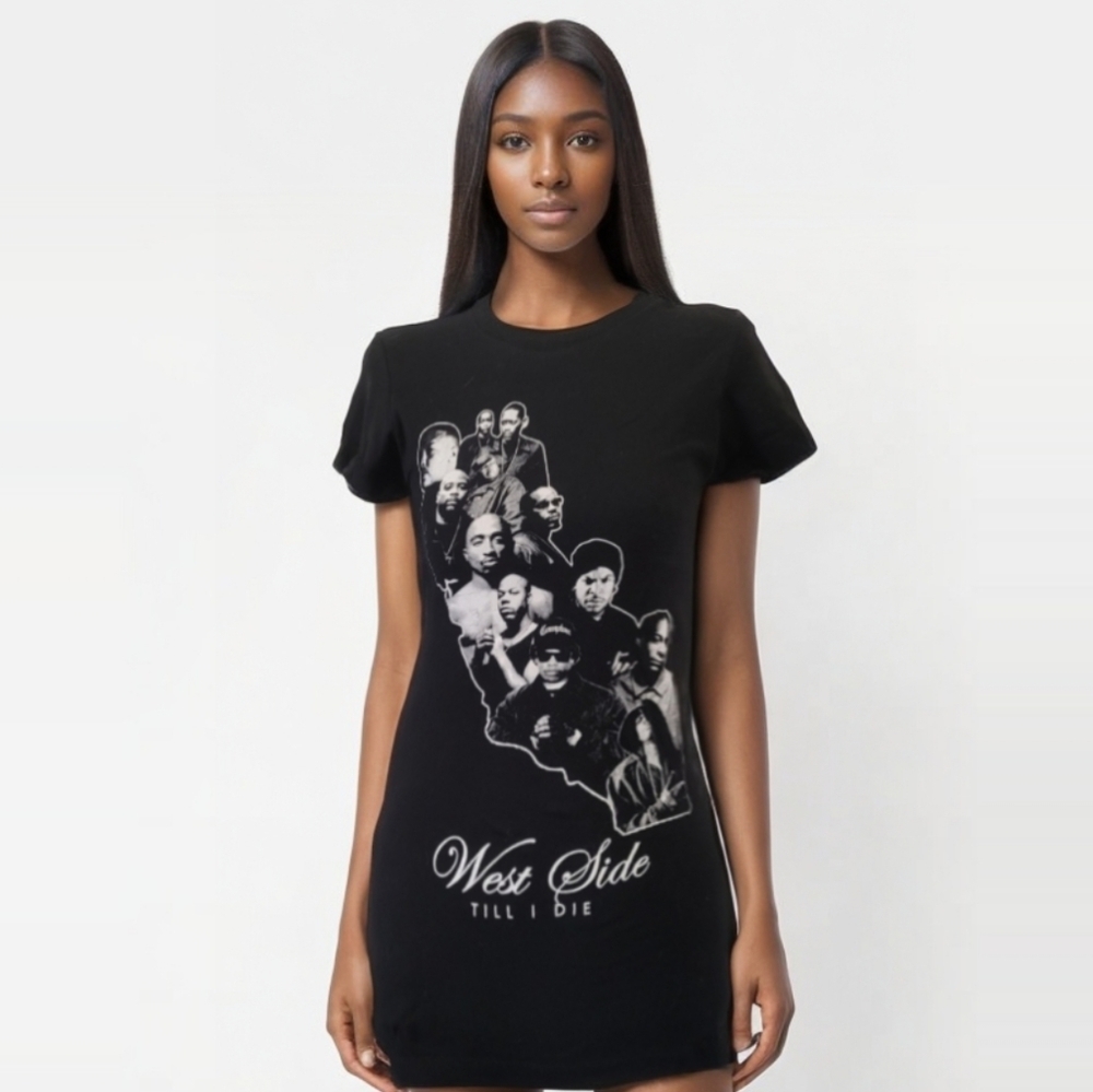 90's West Side‎ Till I Die Rappers Black Short Sleeve T Shirt